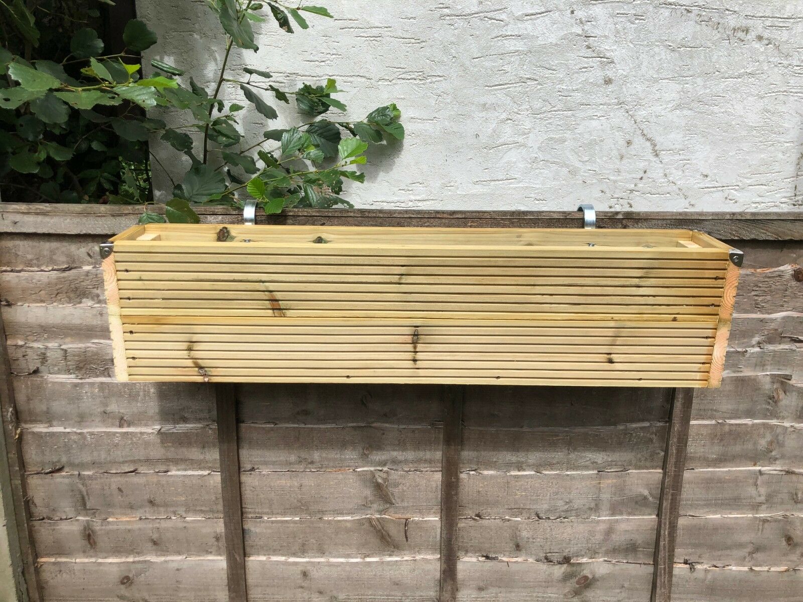 Hanging Wooden Planter Window Box Balcony Decking LARGE Over the Fence Panel